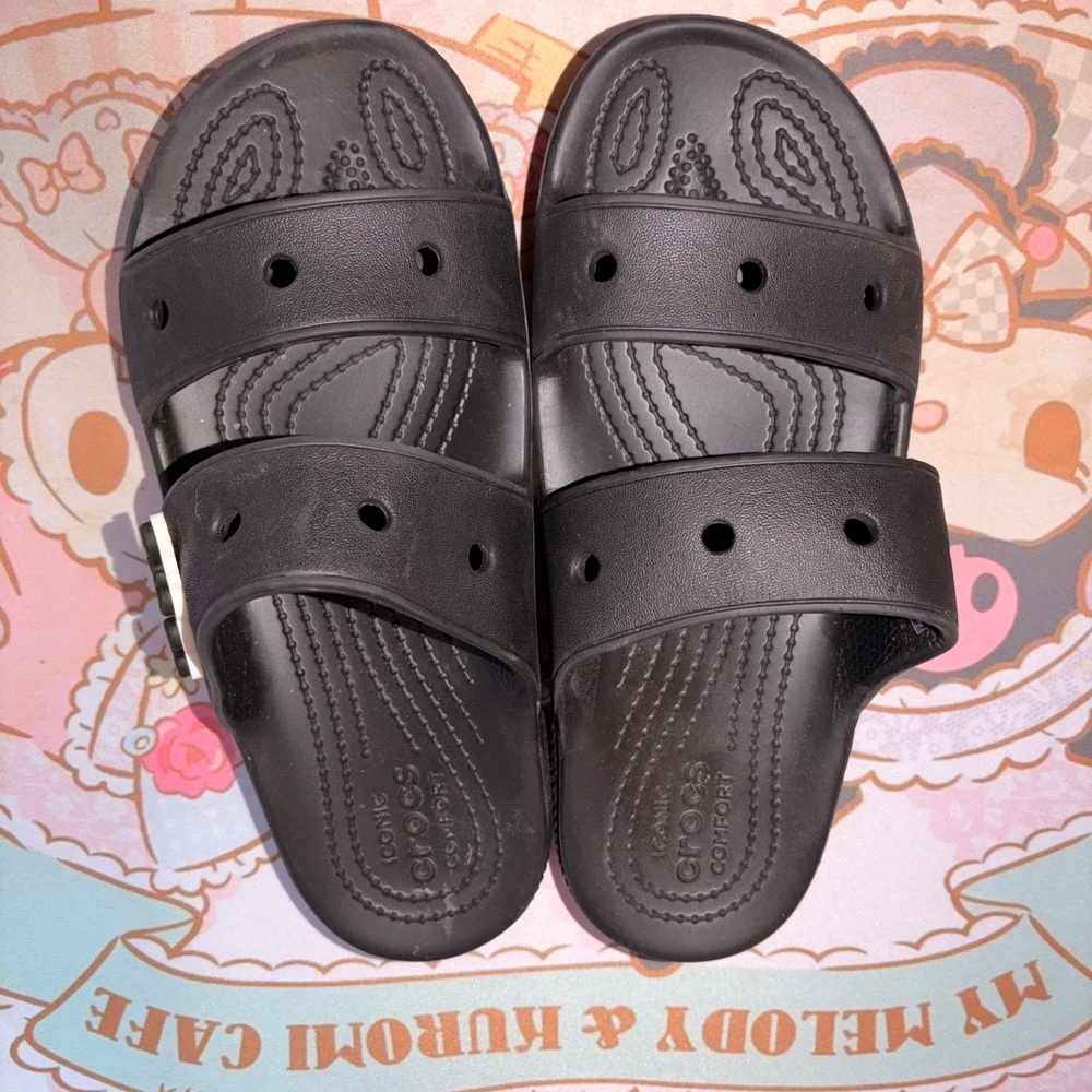 Croc Black Sandals